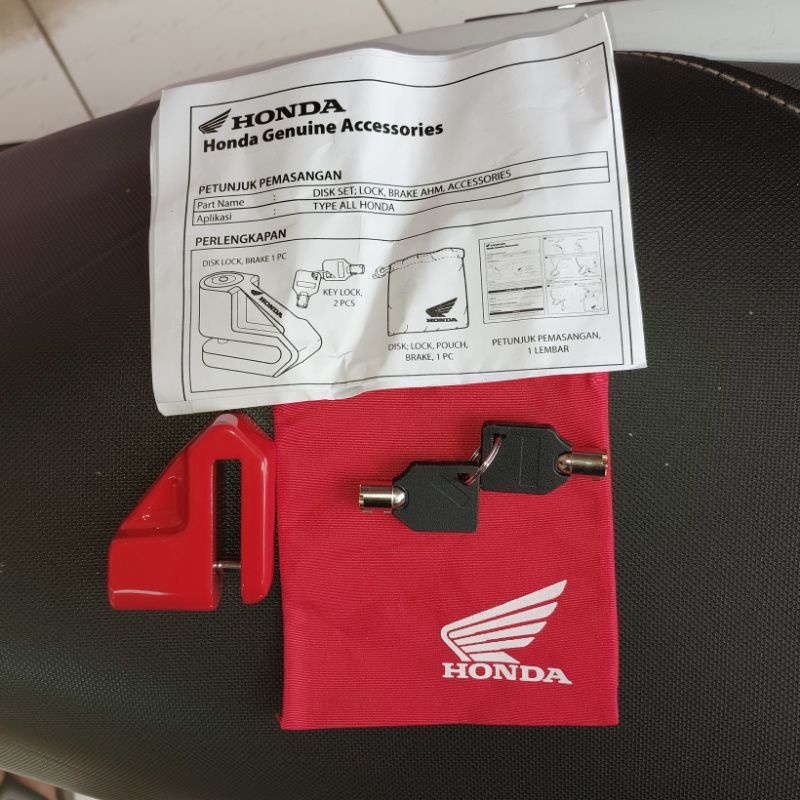 gembok cakram original honda