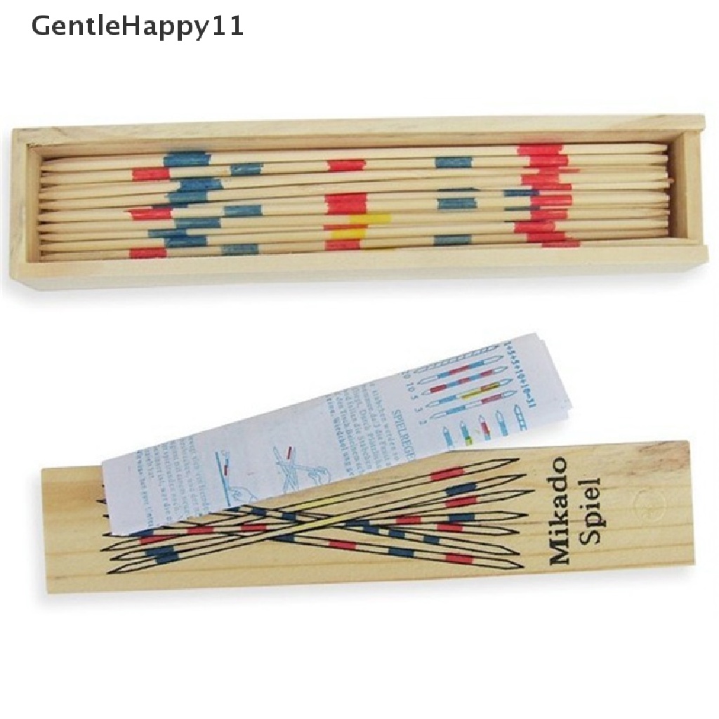 Gentlehappy Pick Up Sticks Kayu Retro Tradisional Game Pickup Stik Mainan Box id