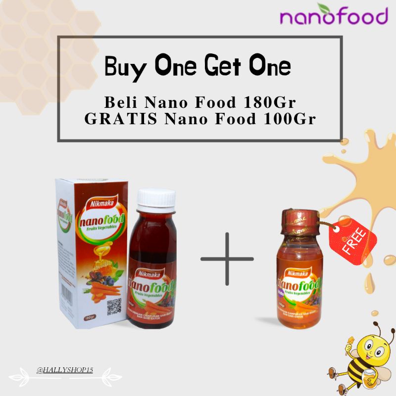PROMO NANO FOOD NIKMAKA BELI NANO FOOD 180GR GRATIS NANO FOOD 100GR , MADU ANAK DAN DEWASA, MADU  KE