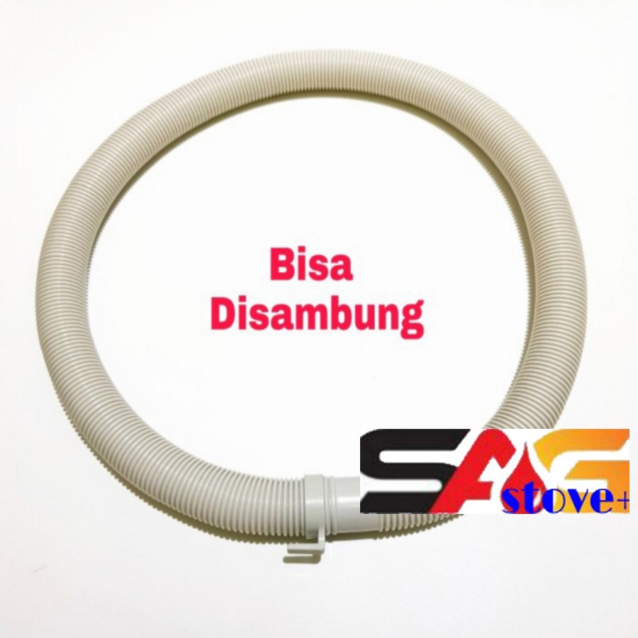 Selang Pembuangan Model Sharp-Drain Mesin Cuci Umum Multi/Sambung