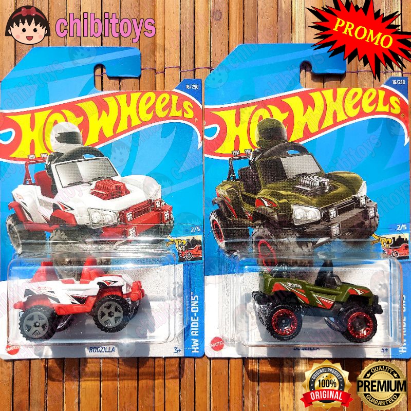 HOTWHEELS BOGZILLA 2022 HIJAU PUTIH - LEGO MINIFIG JEEP OFF ROAD HUMMER HW RIDE-ONS ORIGINAL MATTEL 