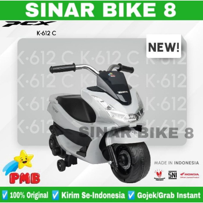 Mainan Anak Motor Motoran Aki PCX Mini PMB K-612 C New Design Licensed