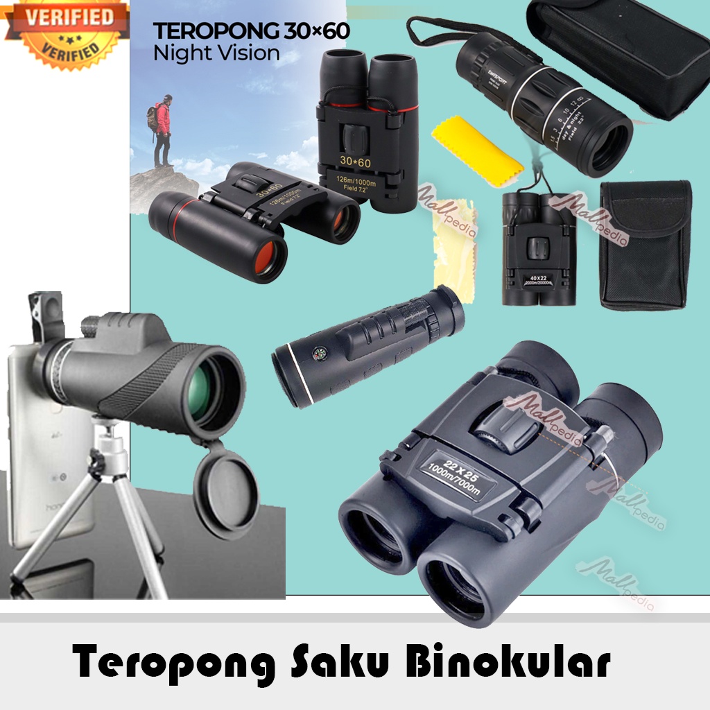 Sh8 Teropong hp jepit monocular monokular Binoculars mobile phone teleskop Telescope Teropong Binoculars HD Night Vision