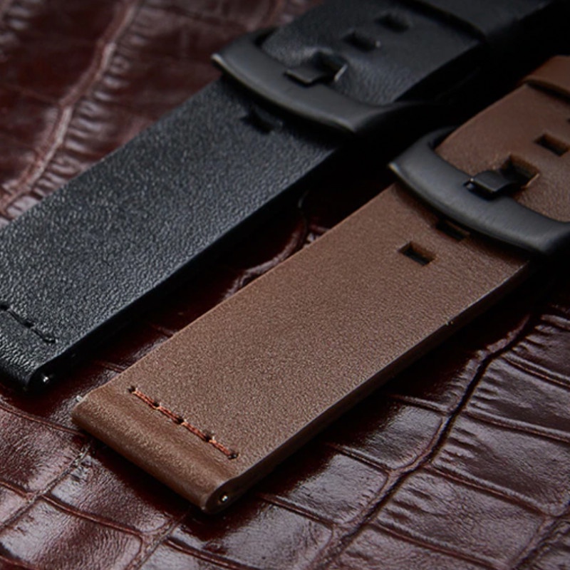 Modern Leather Strap 22mm Kieslect KR Pro - Tali Jam Tangan Kulit Simple
