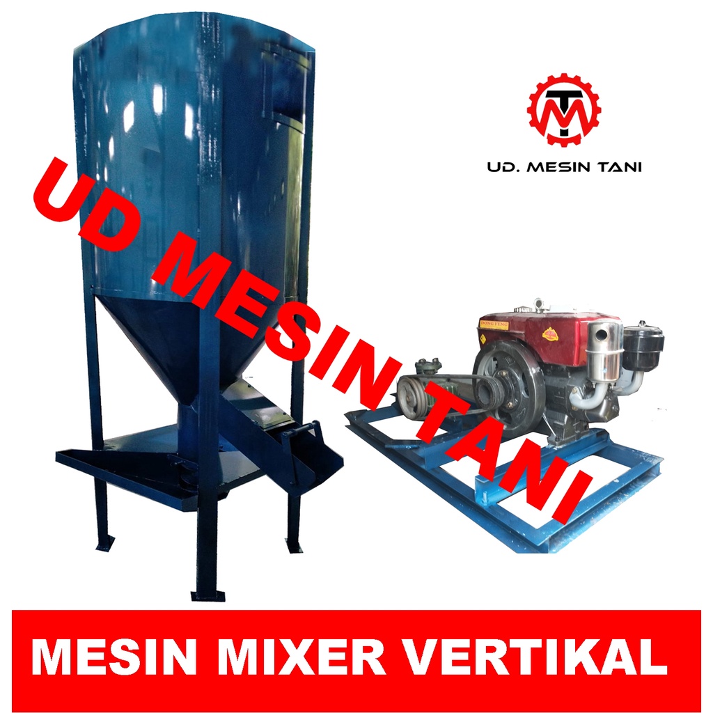 Mesin Mixer Pakan Ternak Vertikal Kap 100 KG termurah