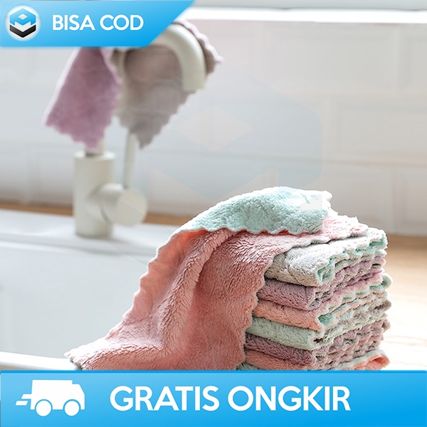 KAIN LAP DAPUR SERBAGUNA KAIN LAP MICROFIBER HALUS LEMBUT SERAP NODA