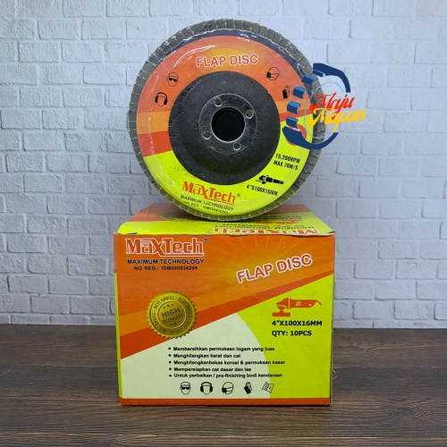Amplas Susun / Flap Disc Gerinda 4" ISCO Grit 180