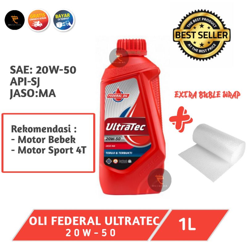 Oli Federal Ultratec 800ml Original / Oli Ultratec 1 Liter / Oli Ultratec 800ml / Federal oil Ultrat