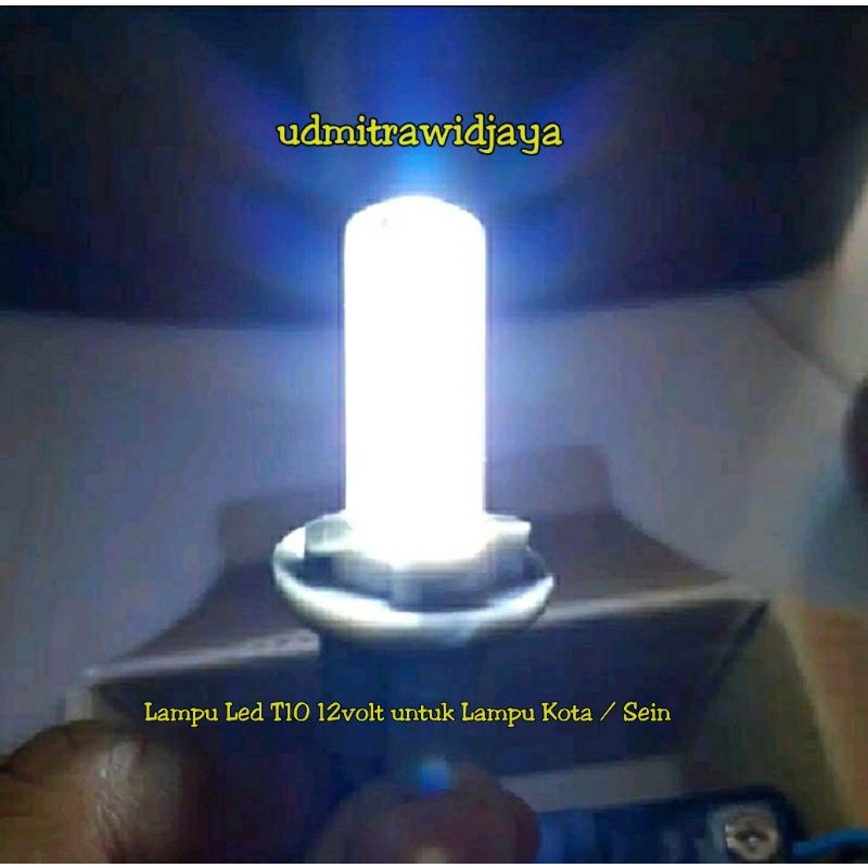 Lampu led jelly 12v mode diam Lampu Kota / Lampu SEIN / RETENG Reting Lampu T10 12volt mode diam untuk sein motor