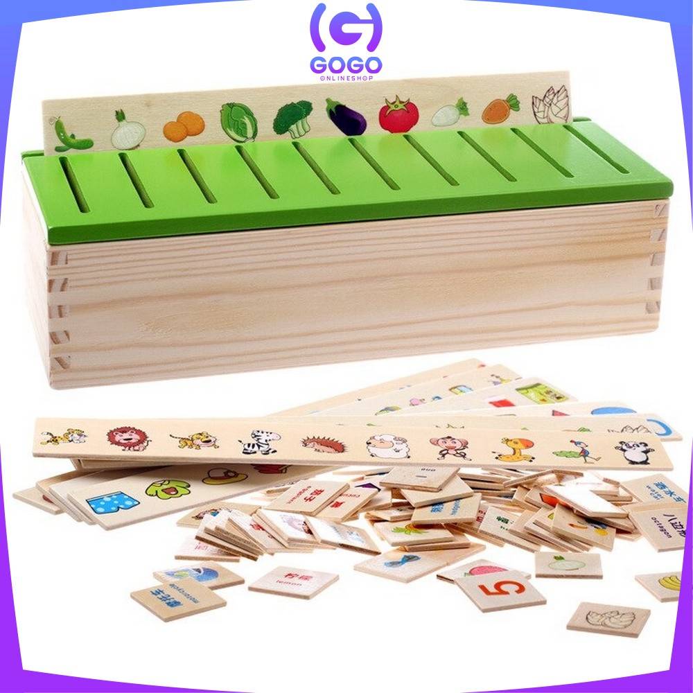 GOGO-M176 Mainan Anak Puzzle Kayu Mainan Edukasi Bergambar Montessori Toys / Puzzle Anak Wooden Toys