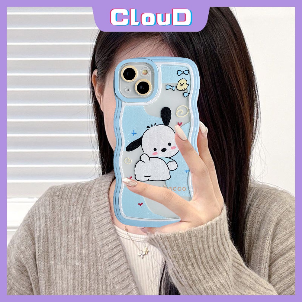 Wavy Edge Kartun Winnie The Pooh Case Redmi Note9 9s 9pro 11 11s 10s 10 Note 11 10 Pro Max Plus Note 11 Note8 Redmi A1 10C 9T 9 10A 10 9A 9C NFC Lucu Pochacco Soft Tpu Cover
