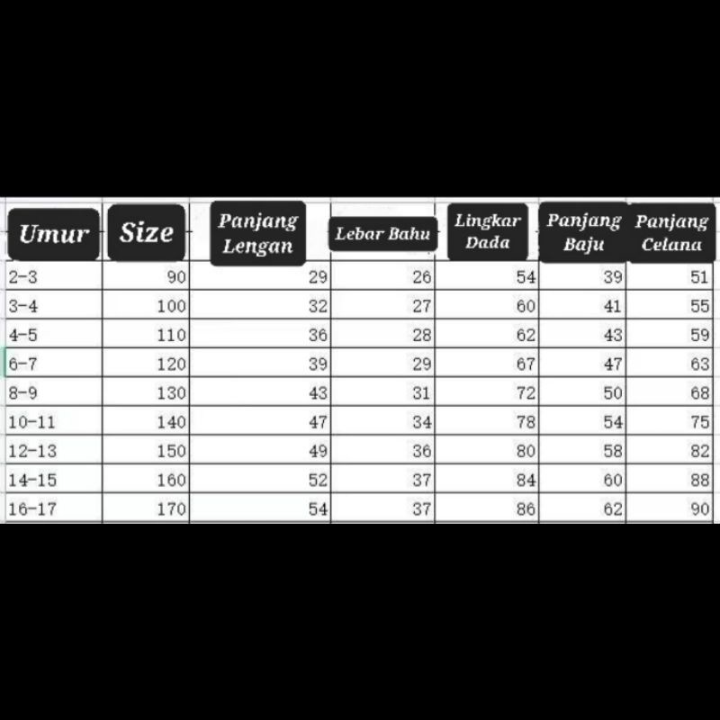 Long John Anak / Pakaian Musim Dingin 03