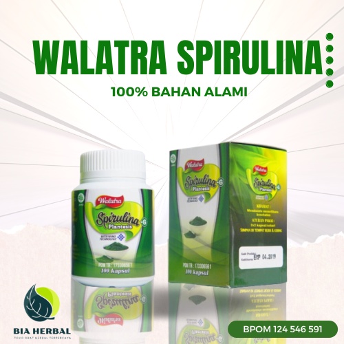 Jual Walatra Spirulina Kapsul Manfaat Spirulina, 100 Original