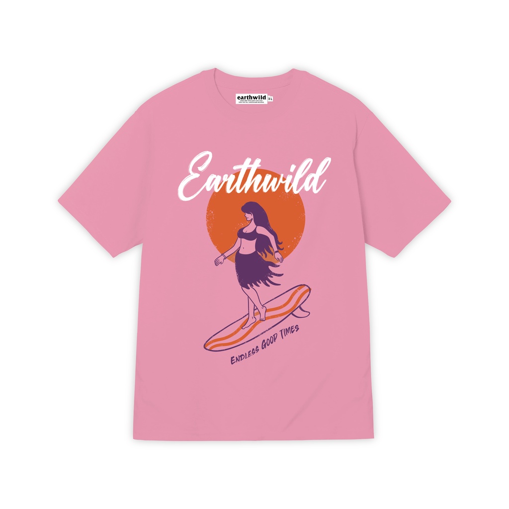 EARTHWILD - Surf Girl Dusty Pink Tshirt