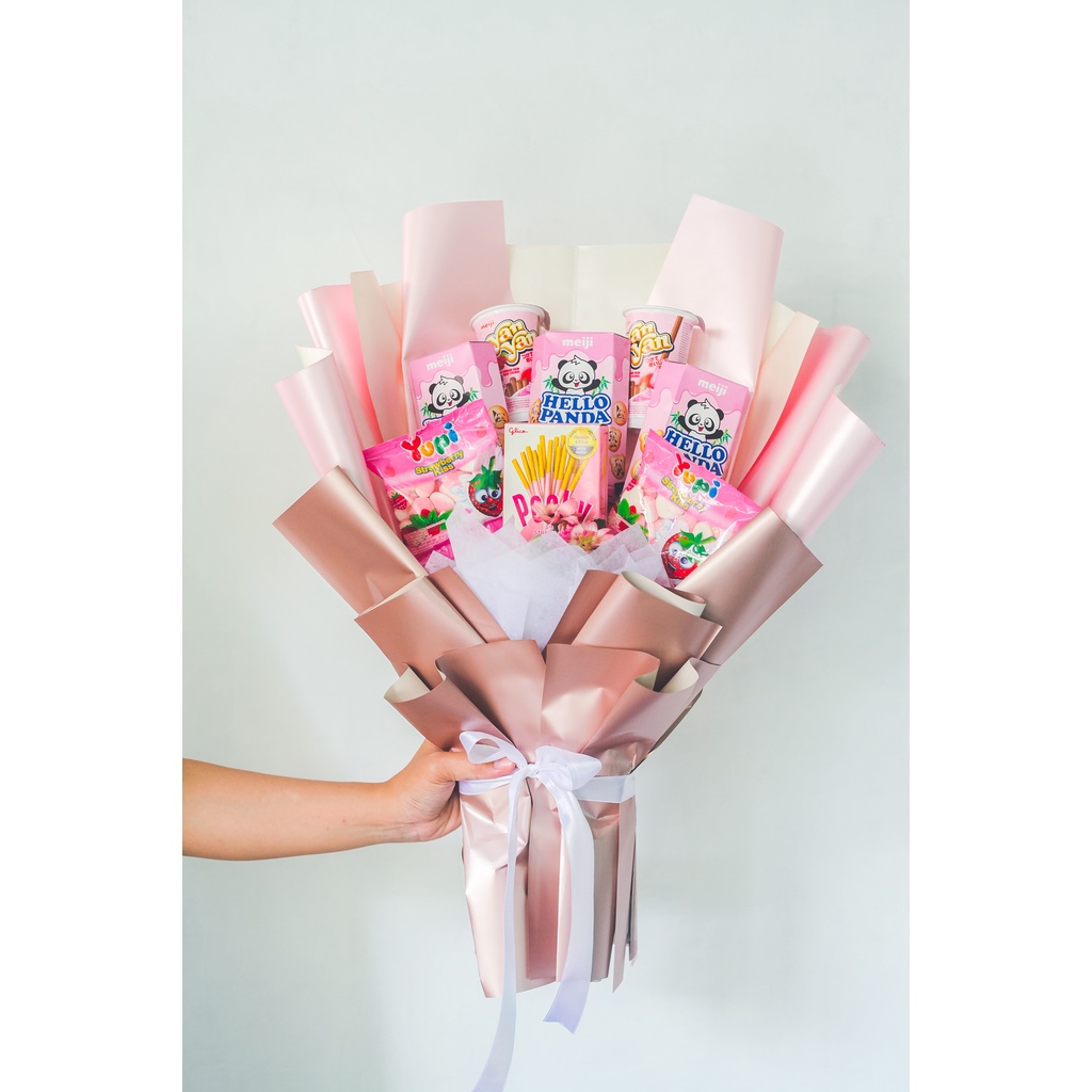 

(READY STOCK) Buket Snack Murah Pink | Buket Snack Wisuda | Buket Snack Ulang tahun