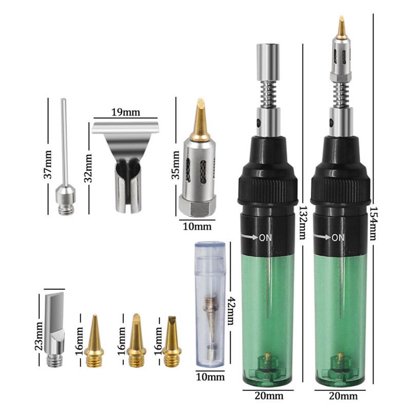 Solder Pena Gas Solder Portable Pencil Torch Las Kecil Pencil Butane  Soldering Iron Kit Tools Blow