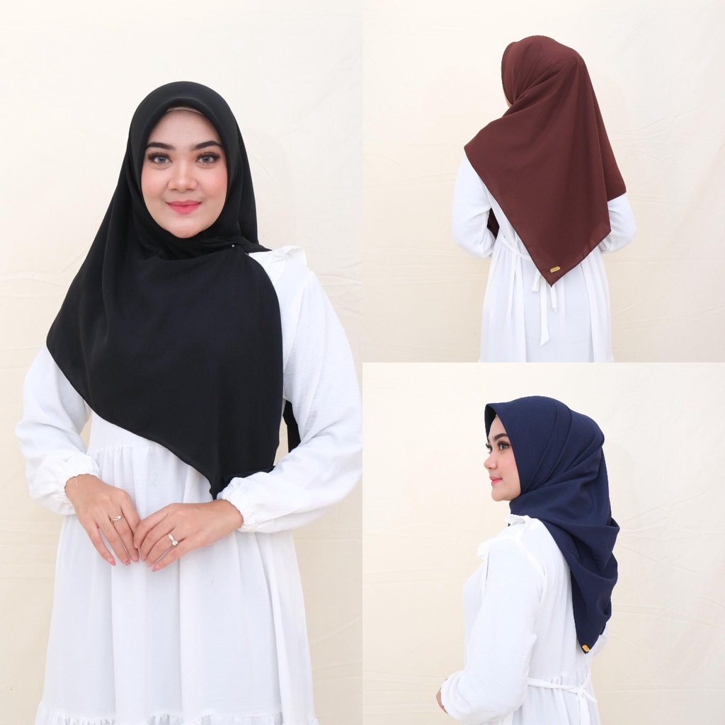 Hijab Segi Empat 130 x 130 Wolfis Premium by Zirfa Scarf