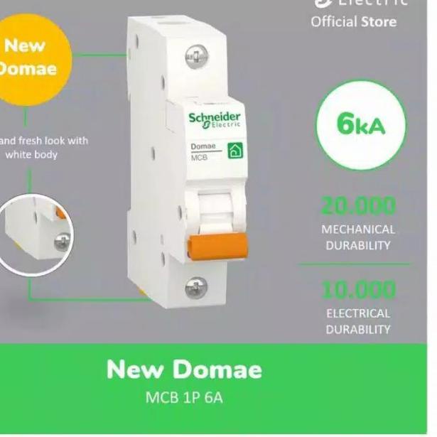 MCB Schneider 6 Ampere / 1 pass