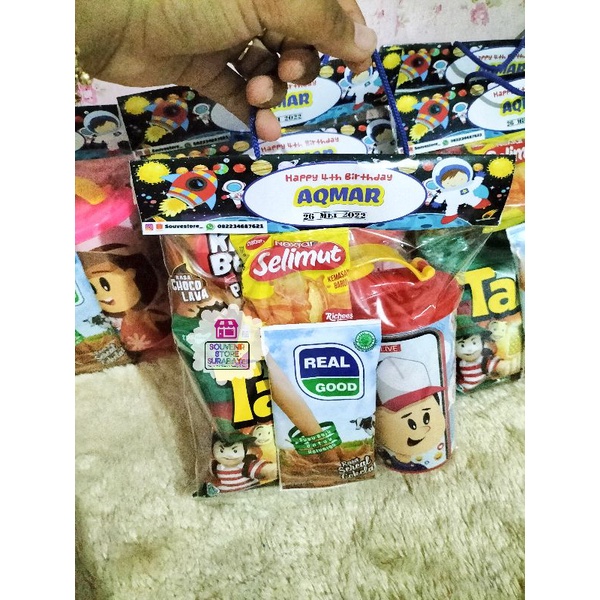 Tumblr Profesi || Paket Souvenir Snack Plus Tumblr 350ml || Parcel Ultah Anak