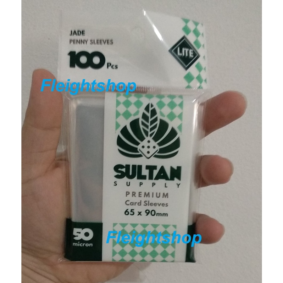 

Sultan Supply Sleeve Jade 50 Micron 100 Sleeve Penny Sleeve