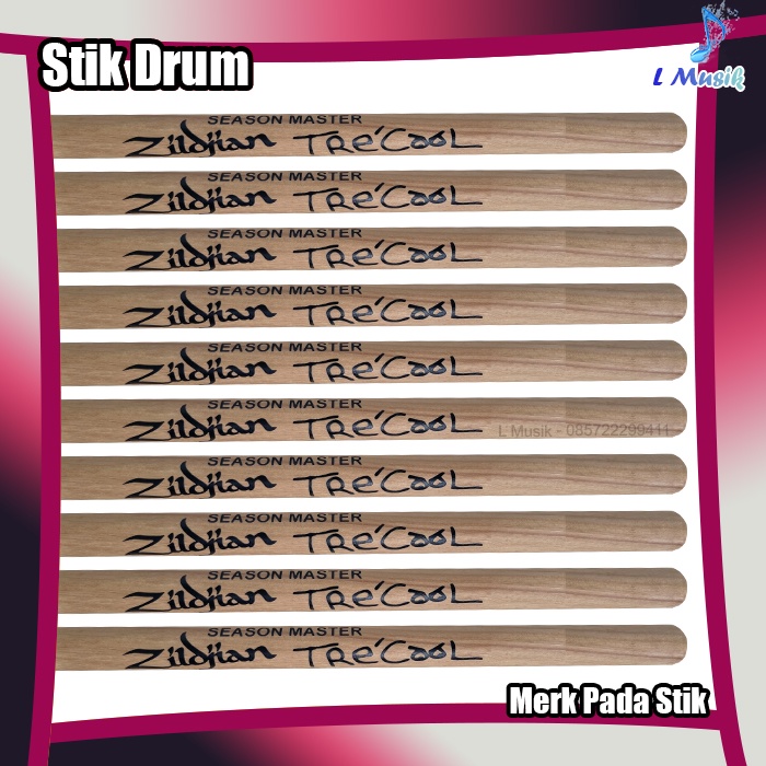 STIK DRUM PREMIUM BAHAN SAWO UKURAN STANDAR 5A