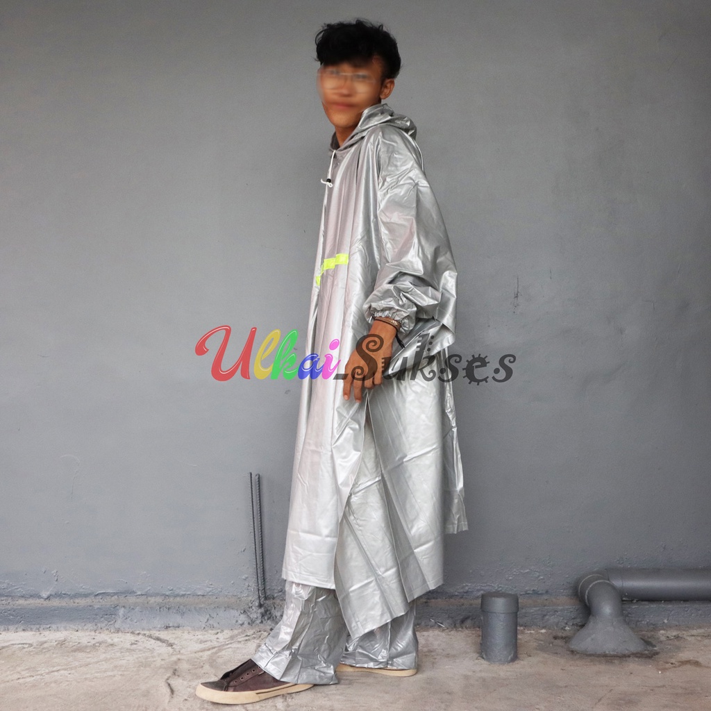 Jas Hujan Setelan Hybrid Ponco Celana - Raincoat Dewasa Pria Wanita Murah Motif Batman Terlaris