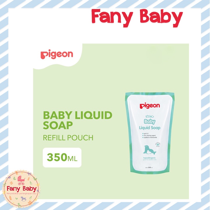 PIGEON BABY LIQUID SOAP CHAMOMILE PARABEN FREE 350ML REFILL