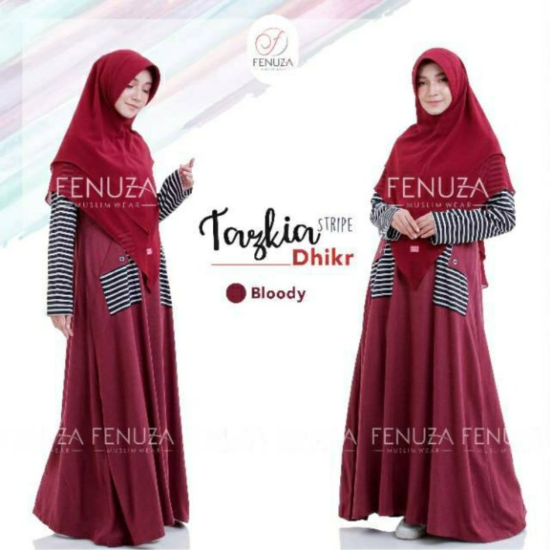 FENUZA Gamis Terbaru Tazkia Dress linen