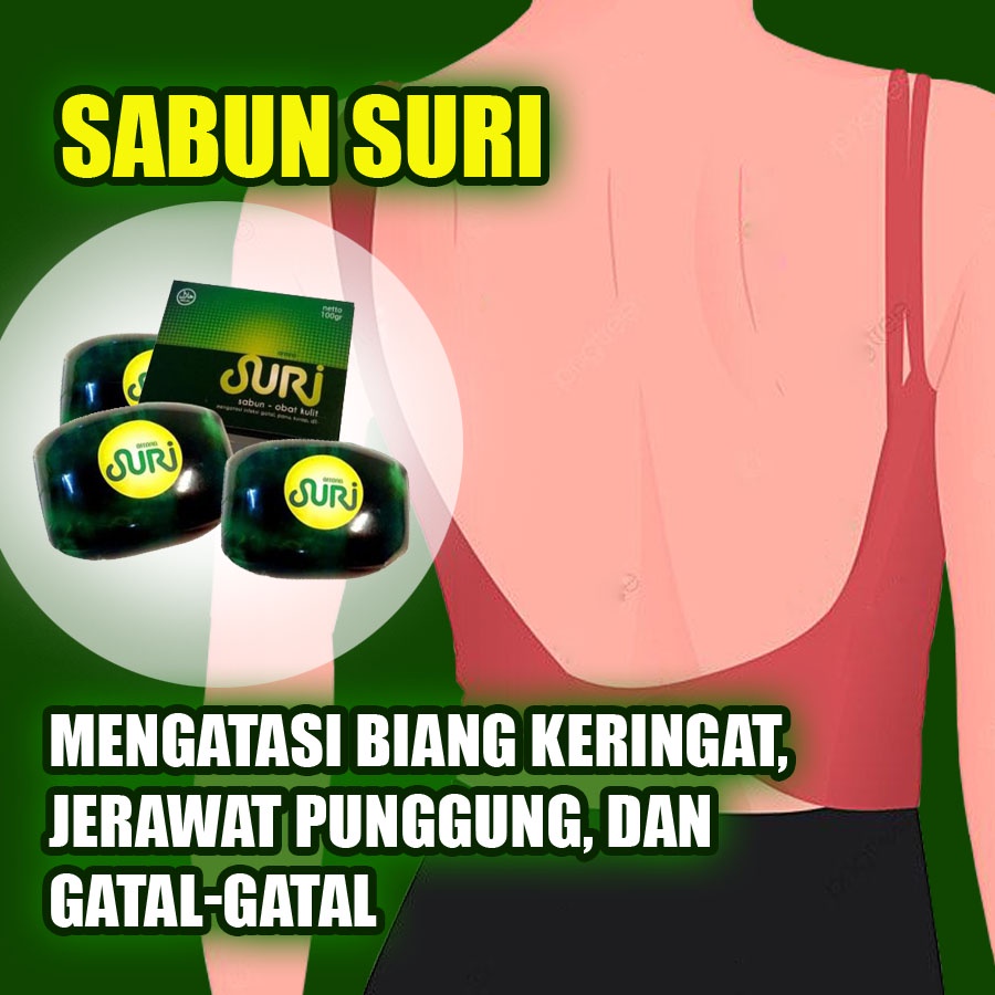 Sabun Penghilang Biang Keringat Jerawat Punggung - Sabun Suri