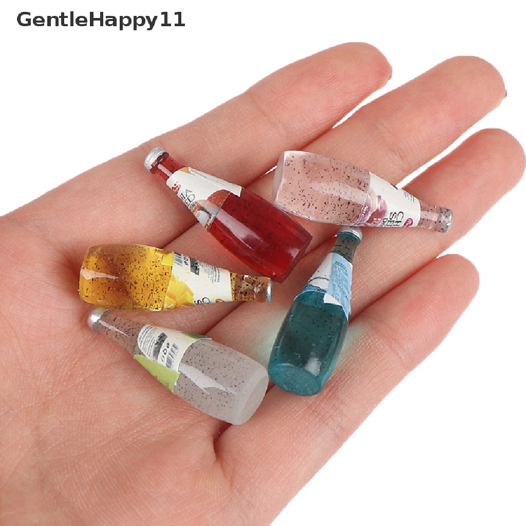 Gentlehappy 2/5Pcs 1: 12rumah Boneka Miniatur Buah Botol Minum Aksesoris Rumah Boneka Mainan id