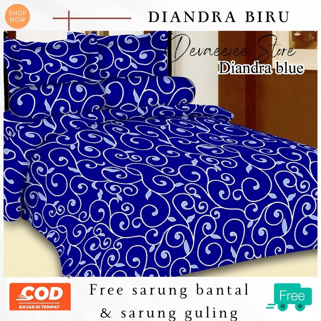 SPREI MURAH PROMO 180x200 SATU SET SPREI BAHAN KATUN HALUS PREMIUM 2 SARUNG BANTAL 1 SARUNG GULING