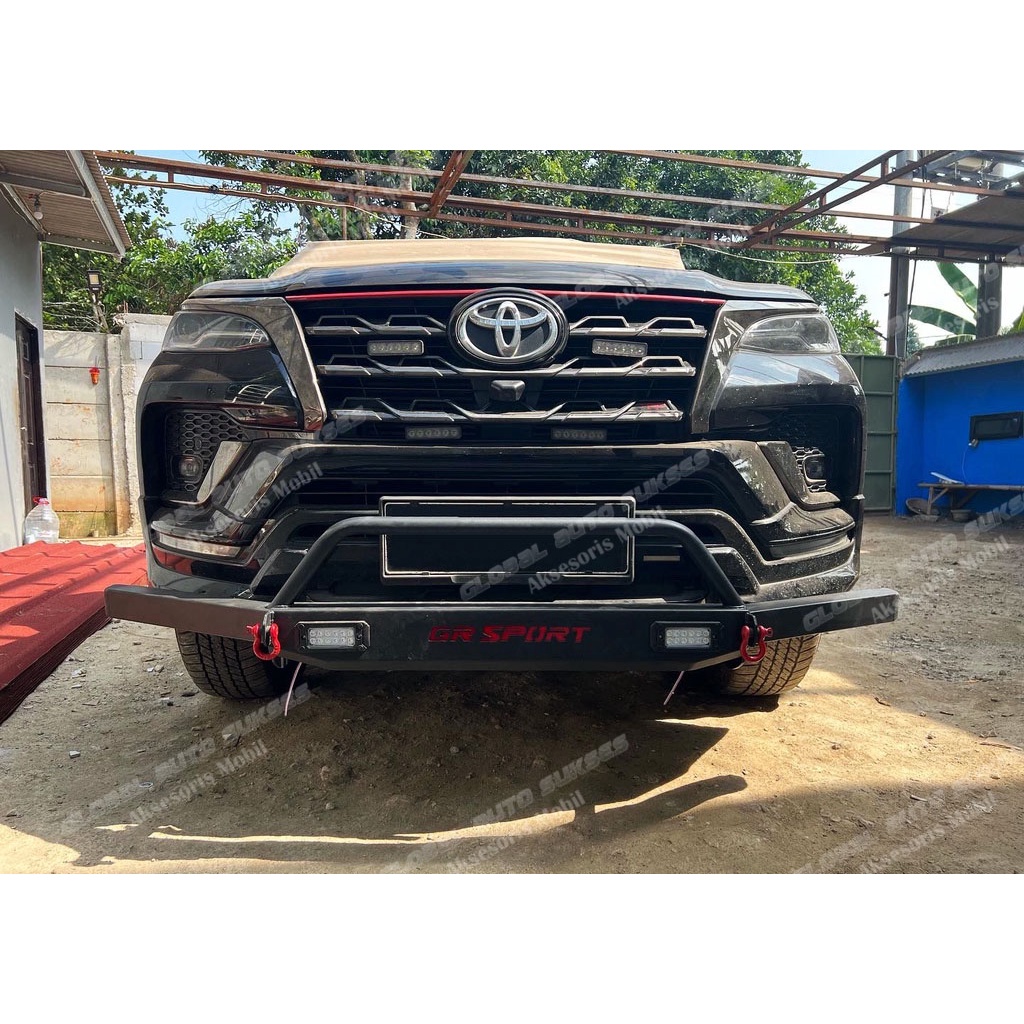 Jual Paket Tanduk Depan Towing Belakang Led Gr Sport All New Fortuner Shopee