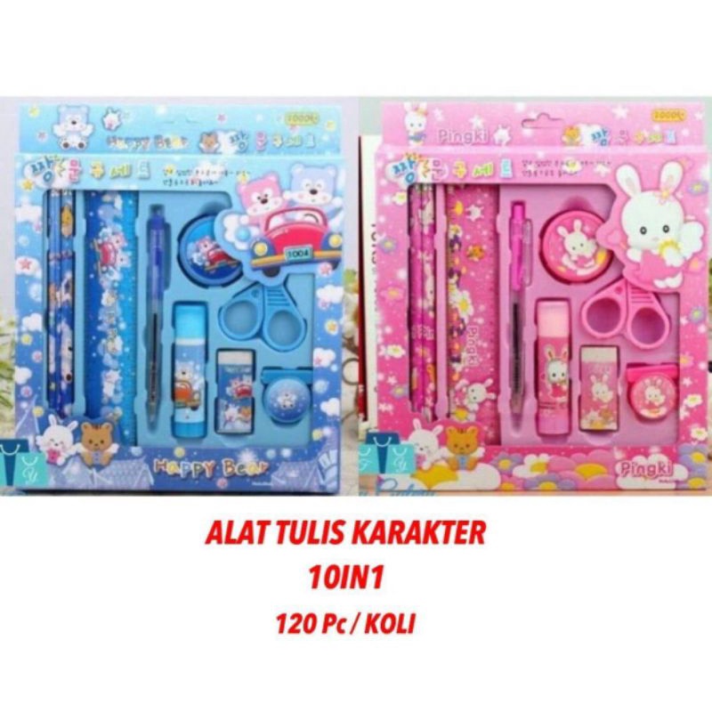 

NSP_ALAT TULIS KARAKTER Lucu / alat tulis sekolah anak /pensil set 10in1
