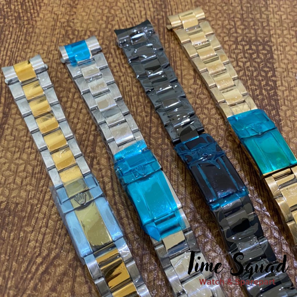 Strap Tali Jam Tangan Rolex Dayton Tali Jam Rantai Stainless 20 mm