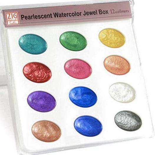 

Pusat Populer ZIG PEARLESCENT WATERCOLOR JEWEL BOX Set 12 Colours Pallete (WSKG204-5)