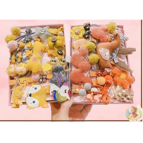 SET JEPIT IKAT RAMBUT ANAK ISI 24 PCS / PACK IMPORT LUCU MURAH / HAIR ACCESSORIES ANAK PEREMPUAN KOREA KARAKTER