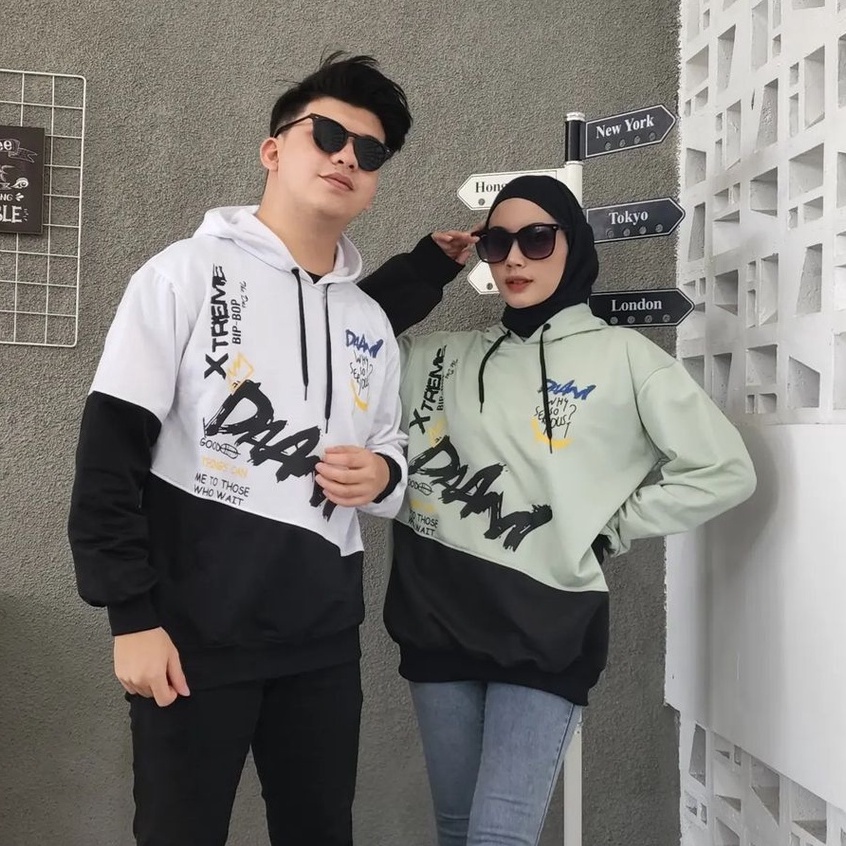 Daam BipBop Hoodie Atasan Pria Wanita Casual Style Fleece