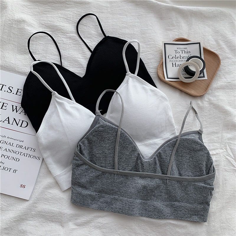 TF 1 BRA Set BH+CD Wanita 1 Set Bra Olahraga Pakaian Dalam Wanita Bra Sport yoga gym lari Wanita