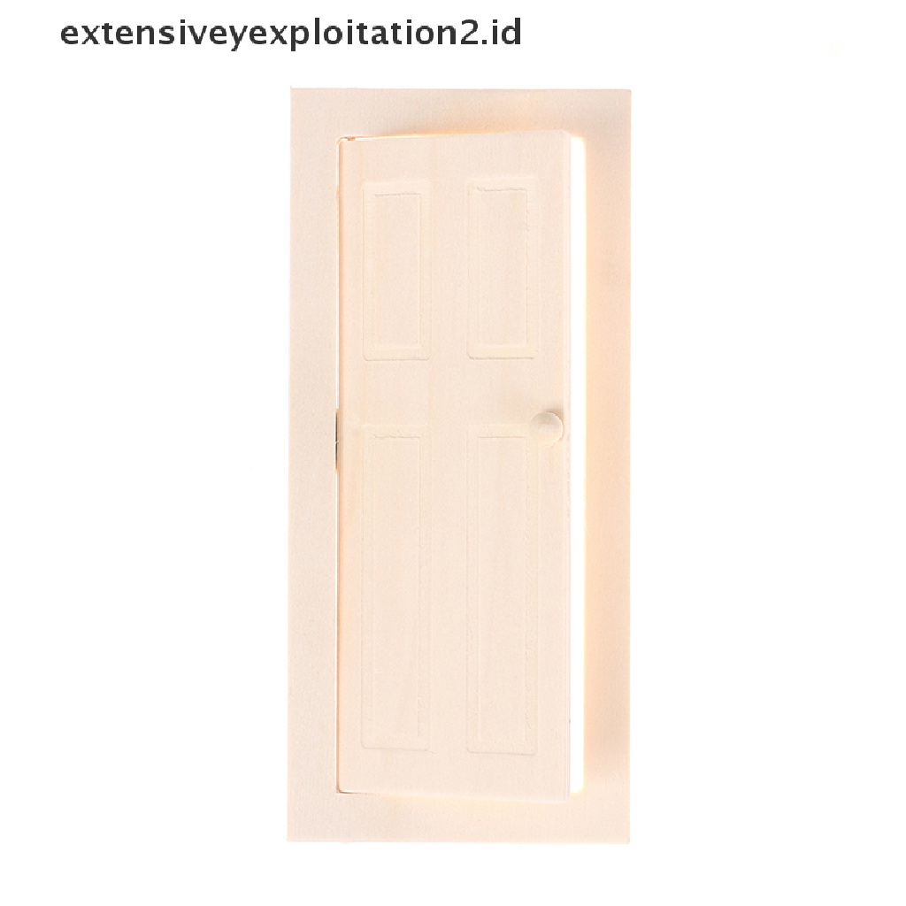 Miniatur Pintu Interior Skala 1 / 12 Untuk Aksesoris Rumah Boneka