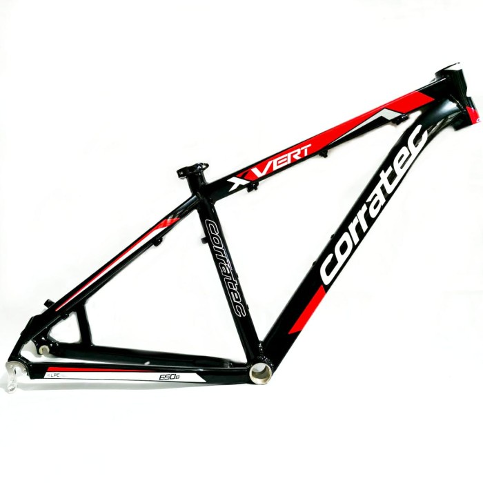 Frame Frame Sepeda Mtb Alloy 26 Inch Corratec Xvert Black Red Size M