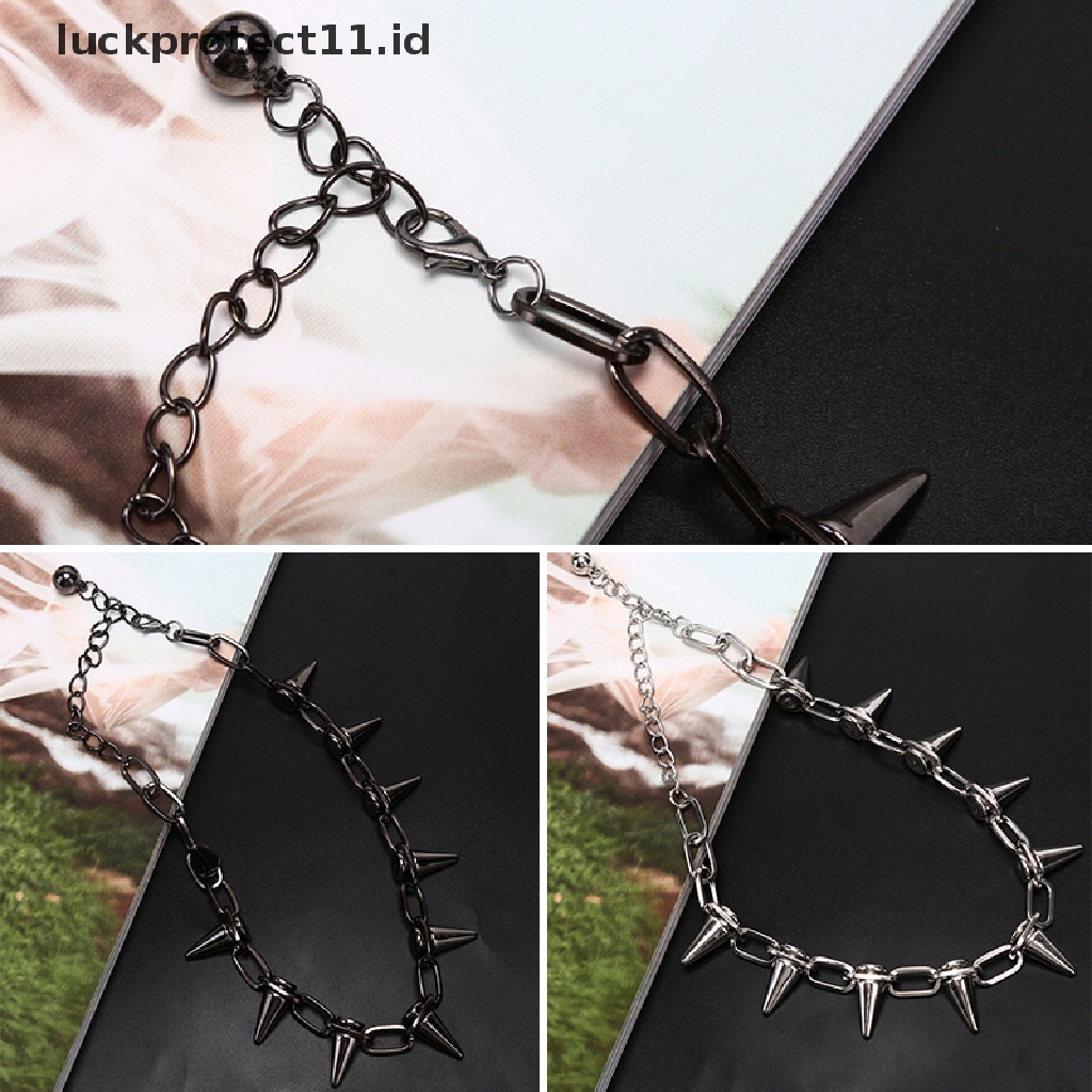 Kalung Choker Rantai Gaya Punk Rock Untuk Biker