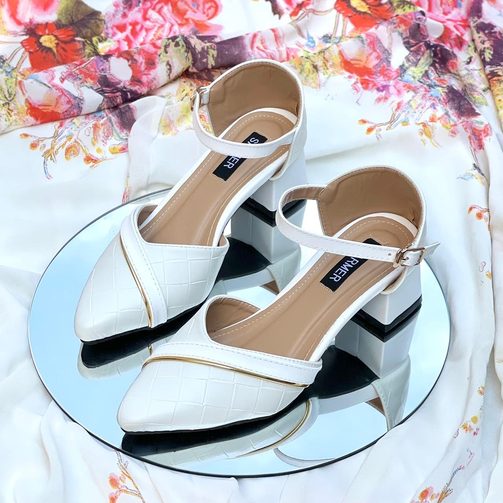 SARMER - NEIBY HEELS WHITE