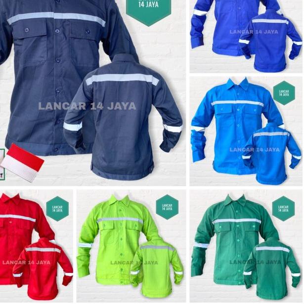 Wearpack Safety Atasan Kemeja Kerja Atasan Ka - Putih, M