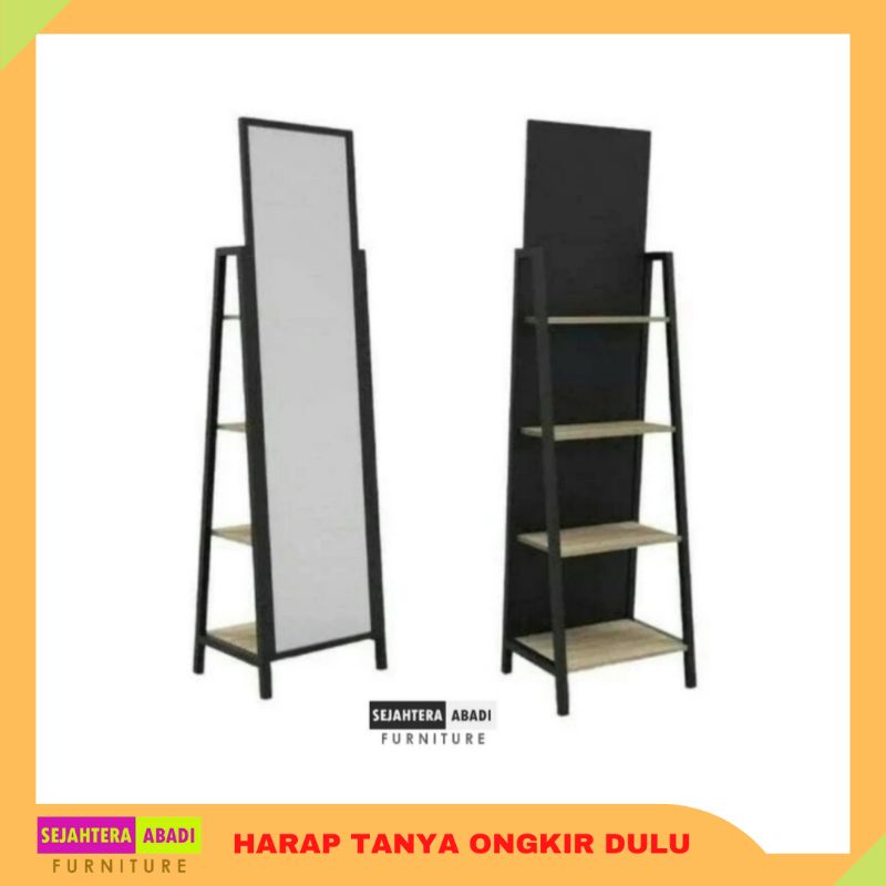 standing mirror cermin berdiri cermin rias full body mr2227 expo