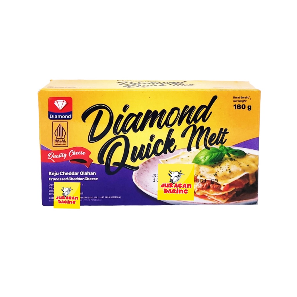 

Diamond Quick Melt Cheese Keju Cheddar 180gr