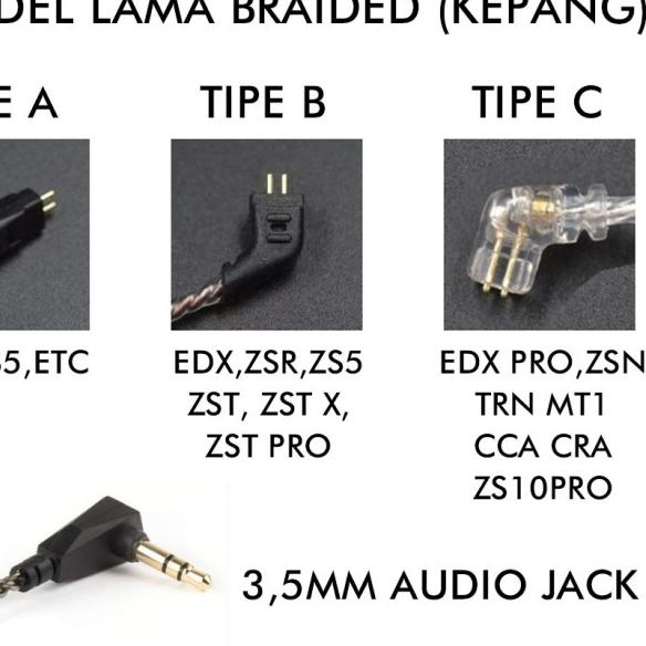[ORIGINAL] Kabel KZ Cable KZ with Mic KZ ZSN PRO X Kabel KZ with Mic - Tipe C NEW