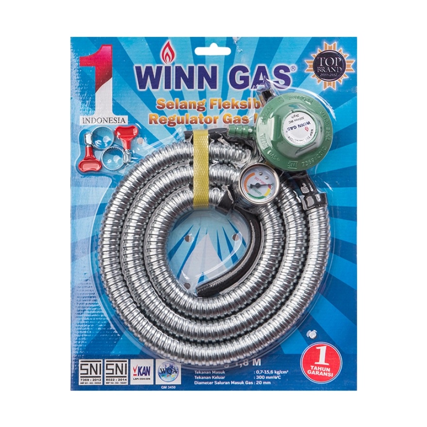 WINN GAS Paket Reg. Selang Flexible 182 M