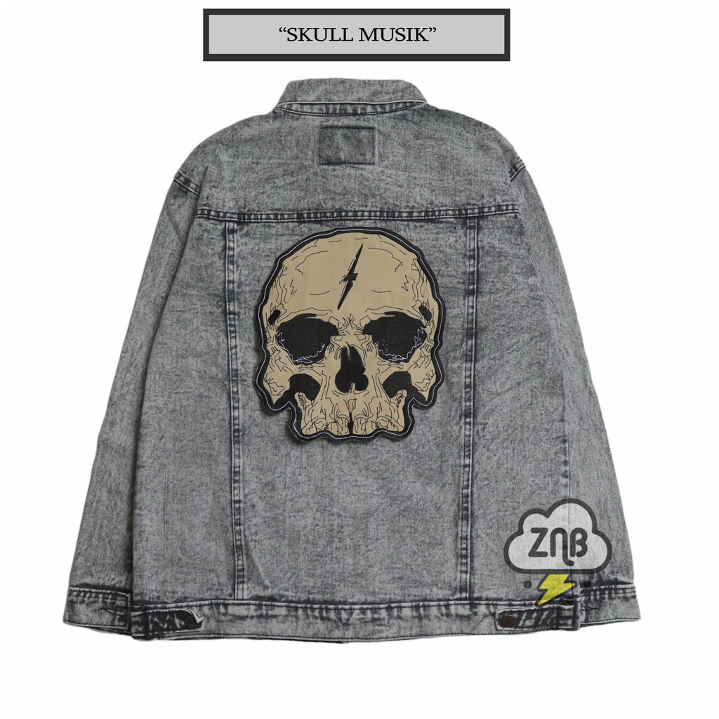 ZINBONS BACKPATCH BORDIR TEMPELAN JAKET PATCH MUSIK PATCH MOTO