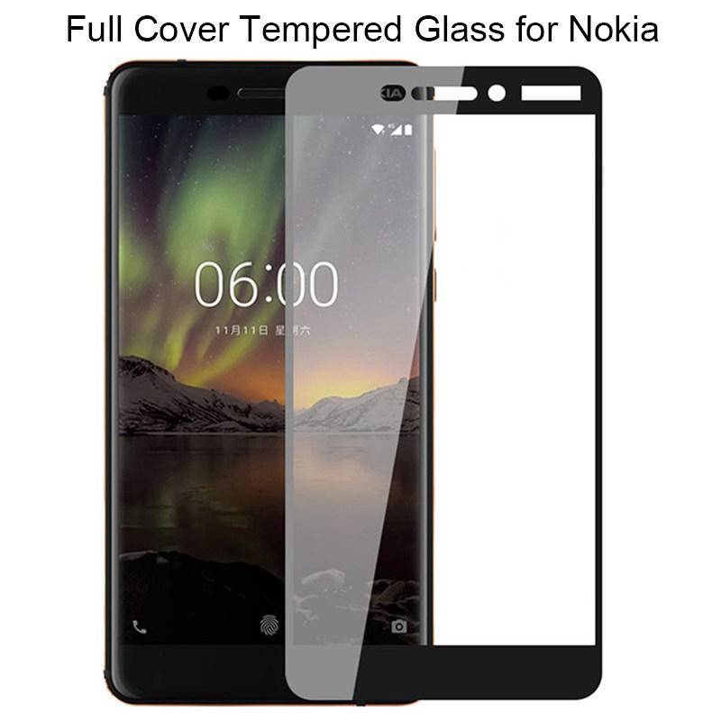 Pelindung Layar Tempered Glass 9H Untuk Nokia 2 5 3 7 6 5.1 3.1 6.1 Plus 2018