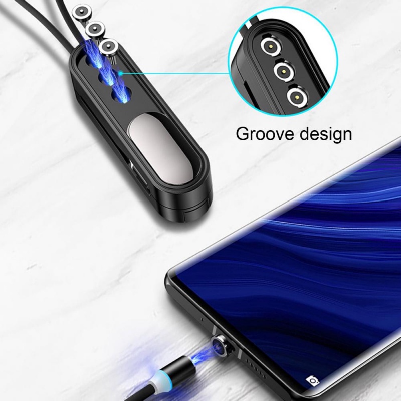 3 In 1 Kabel Data / Charger Micro USB / Type c Fast Charging Portable Universal Untuk iPhone